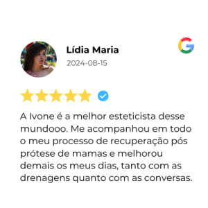 Drenagem Linfática - opinião Google Ivone Hungria Estética
