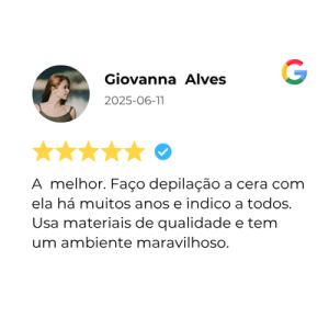 Depilação - opinião Google Ivone Hungria Estética